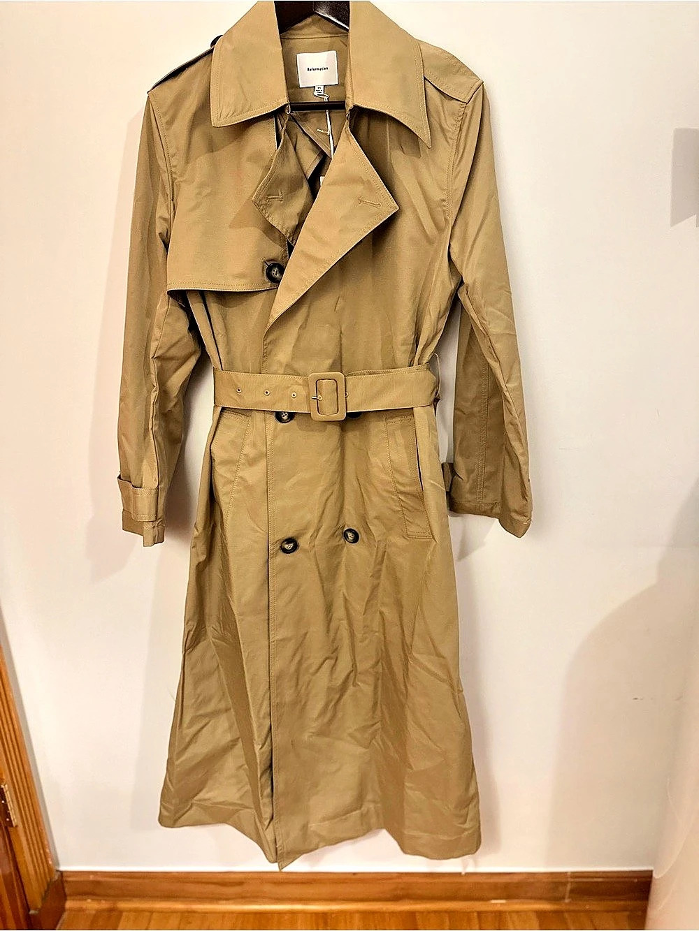 Reformation Matteo Trench Coat in Brown Size XS NWT